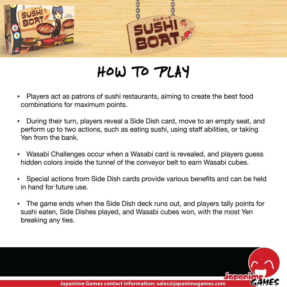 Sushi Boat - Boardgame
