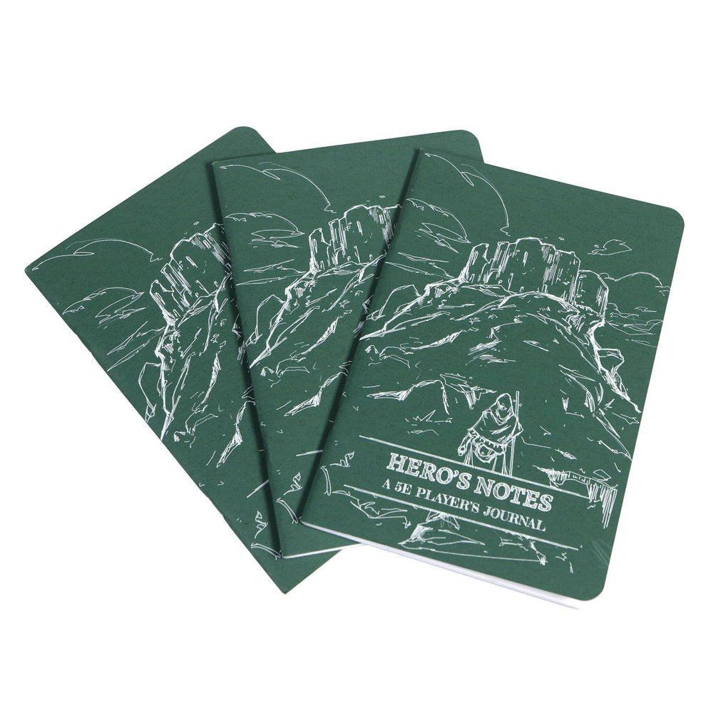 Hero Journals: Player Character Notebooks 3-Pack: Red