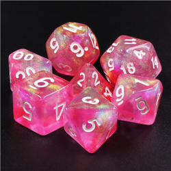 Pink Bunny RPG Dice Set