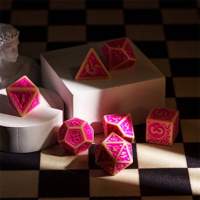 Fuscia Depths RPG Dice Set