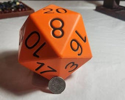 Big Foam Dice 4 inch D20's (11 colors) by Zucati: 6 pack random