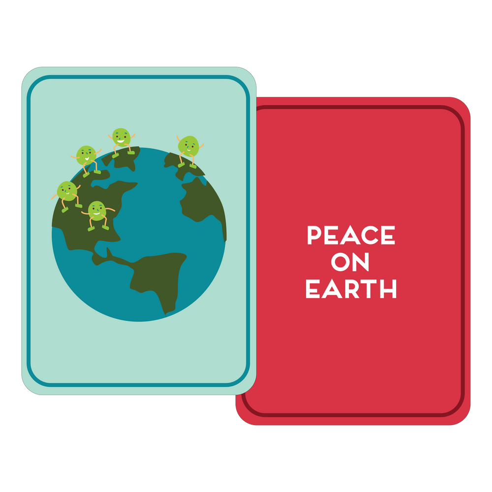 Peas on Earth Holiday Rebus Cards Deluxe Edition
