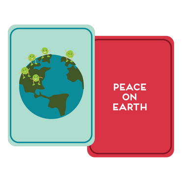 Peas on Earth Holiday Rebus Cards Deluxe Edition