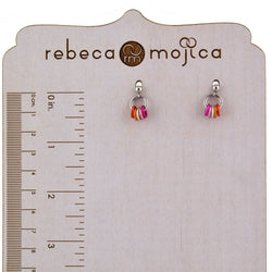 Lesbian Pride - Tiny Hoop Flag Earring