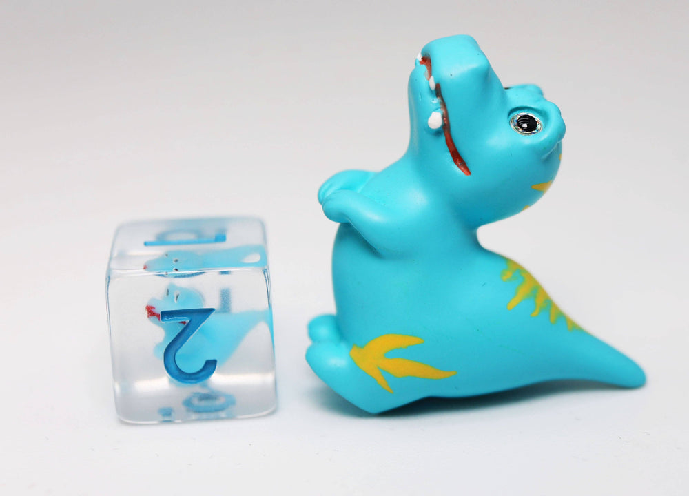 Baby Velociraptor RPG Dice Set