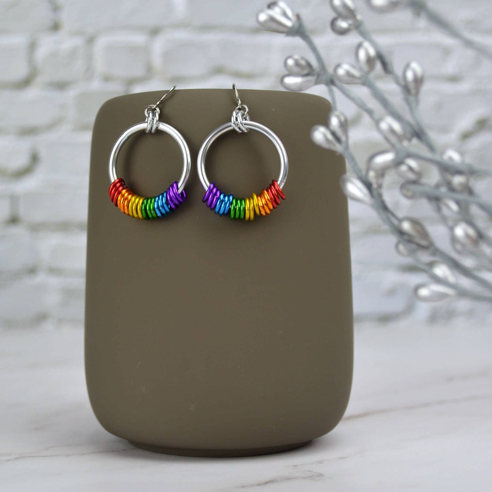 LGBTQ Rainbow Pride - Hoop Earring