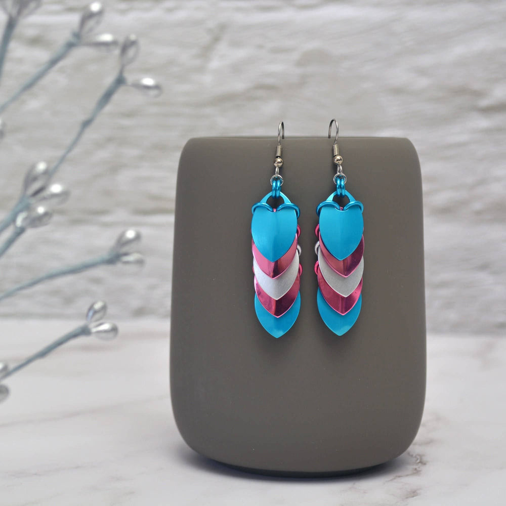 Transgender Pride - Chevron Earring