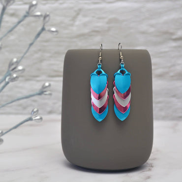 Transgender Pride - Chevron Earring