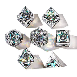 Heart of Glass 7-Piece Iconic Dice Set