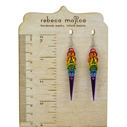 LGBTQ Rainbow Pride - Spike Earring: Mirror Spike