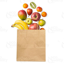8x4.5x10.25 Tiny Kraft Paper Gift Bags: 250