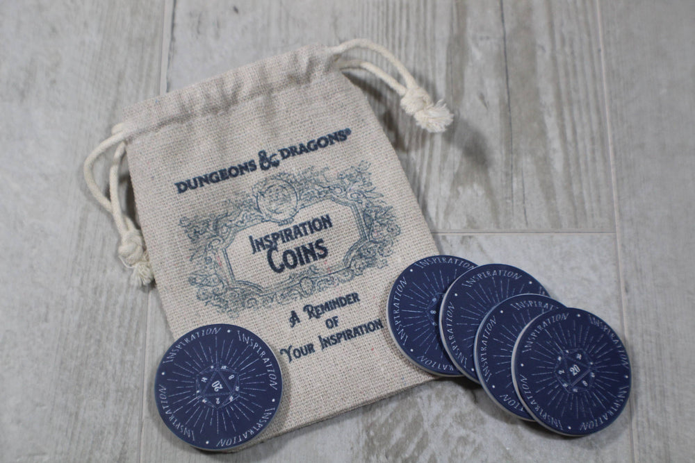 DnD Gaming Inspiration Coins // Bag-5 Coins