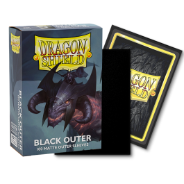 Dragon Shield Standard Matte Outer Sleeves — Black (100)