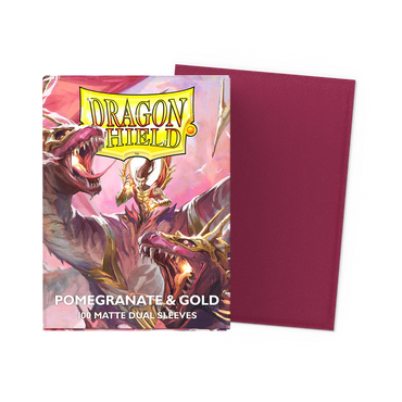 Dragon Shield Standard Dual Matte — Pomegranate and Gold