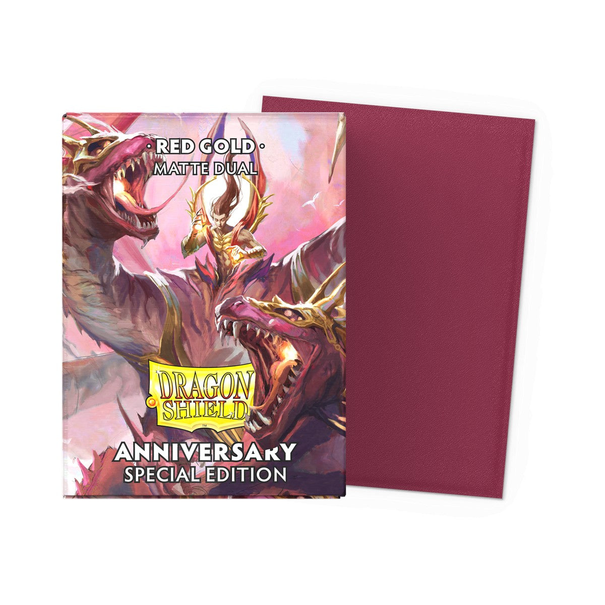 Dragon Shield Standard Dual Matte — 25th Anniversary Red Gold