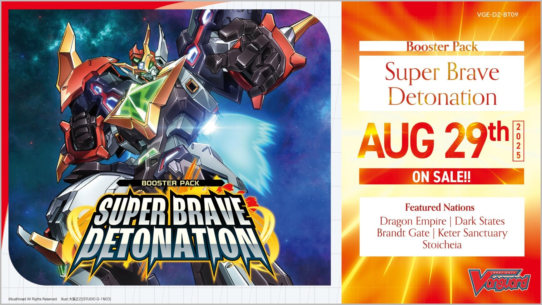 Cardfight Vanguard Divinez BT-09 - Super Brave Detonation Booster Box