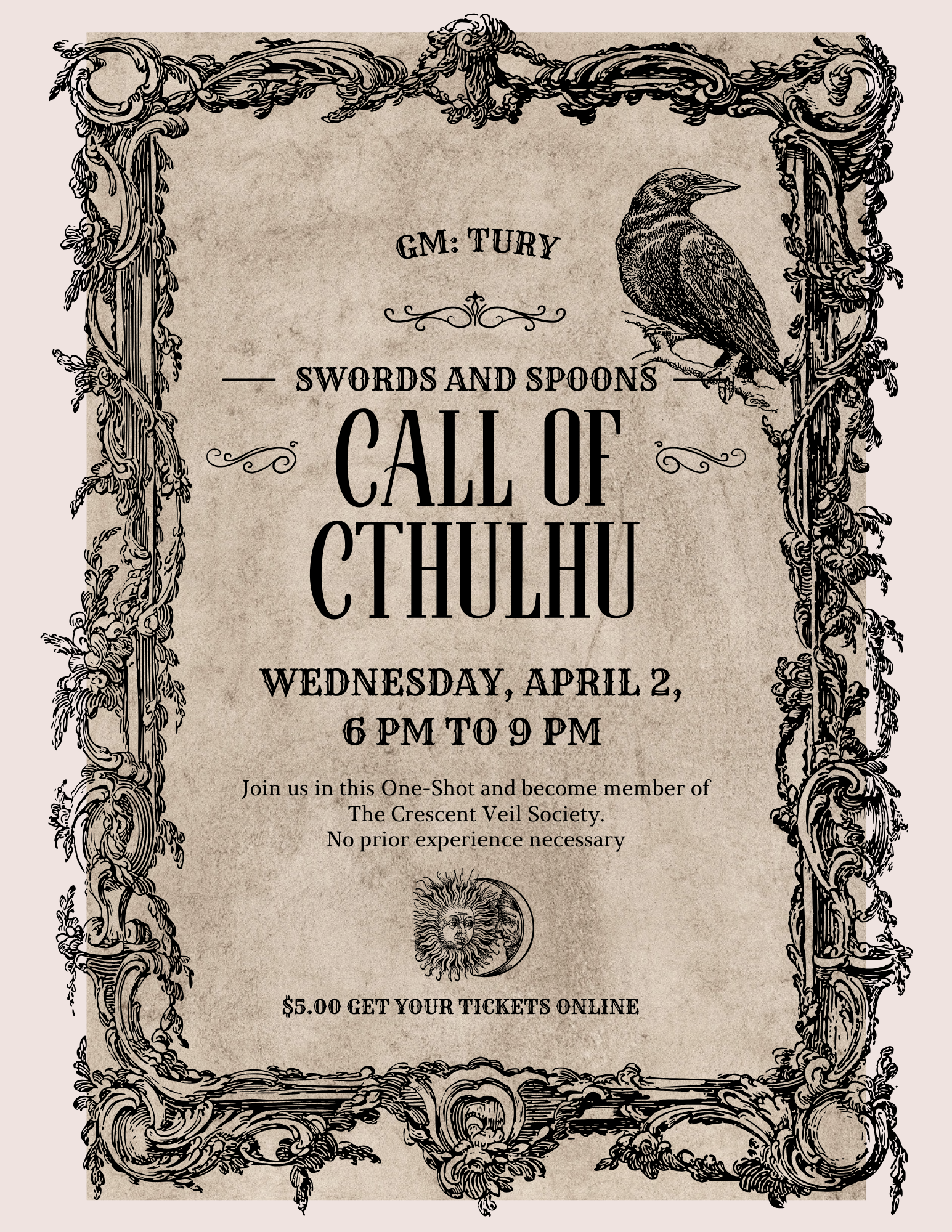 Call of Cthulhu-RPG One Shot April 2nd