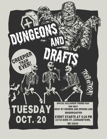 Dungeons & Drafts – A D&D One-Shot at Brudergarten (Spooky Edition)