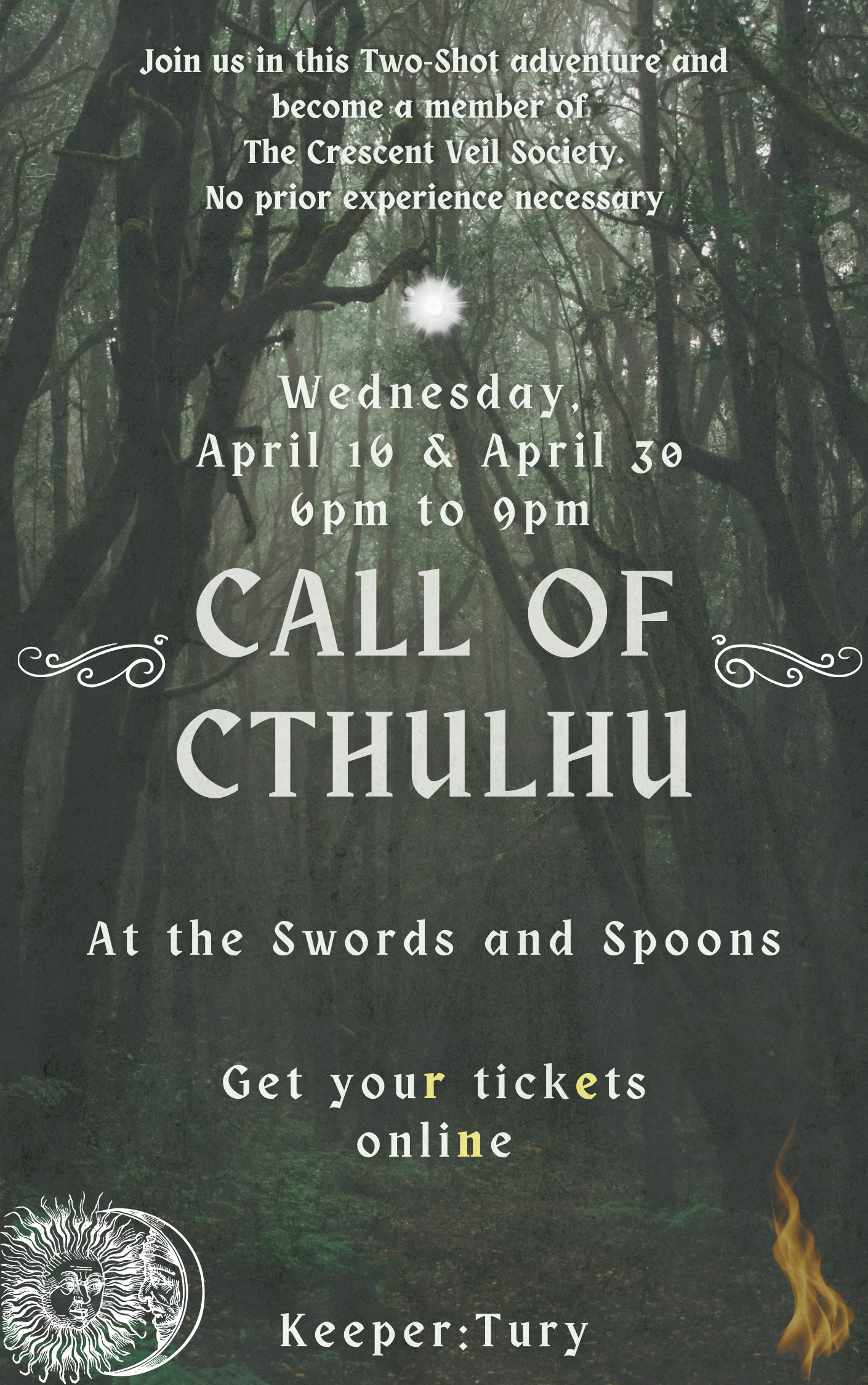 Call of Cthulhu-RPG Two Shot April 16th