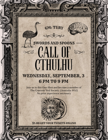 Call of Cthulhu-RPG One Shot September