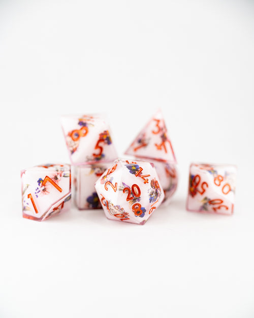 Dollhouse | Double Cast | 7 Piece Sharp Edge Dice Set