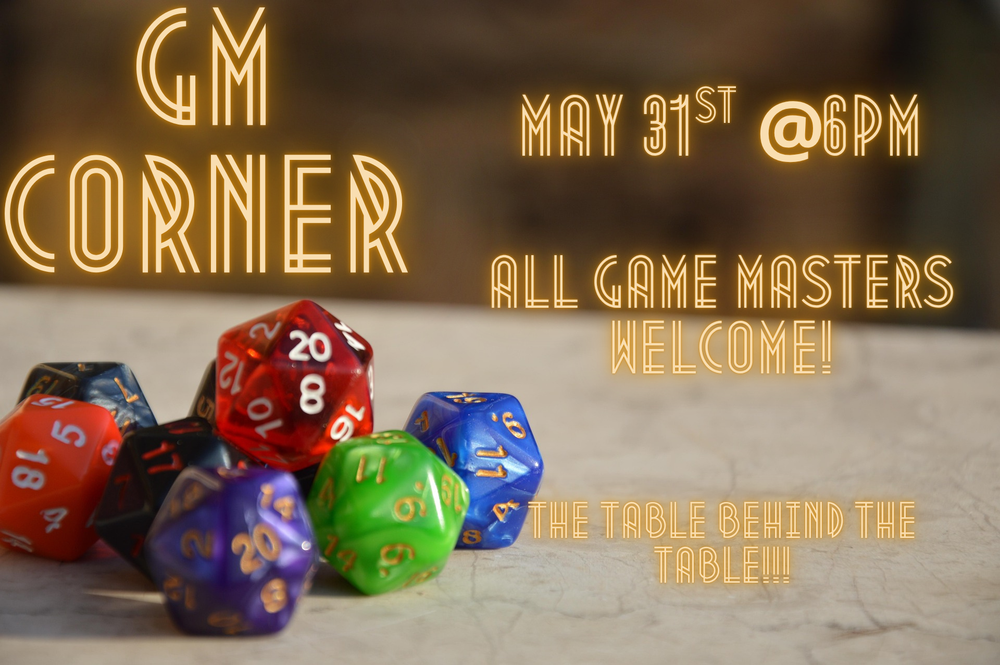 GMs Corner-May 31st