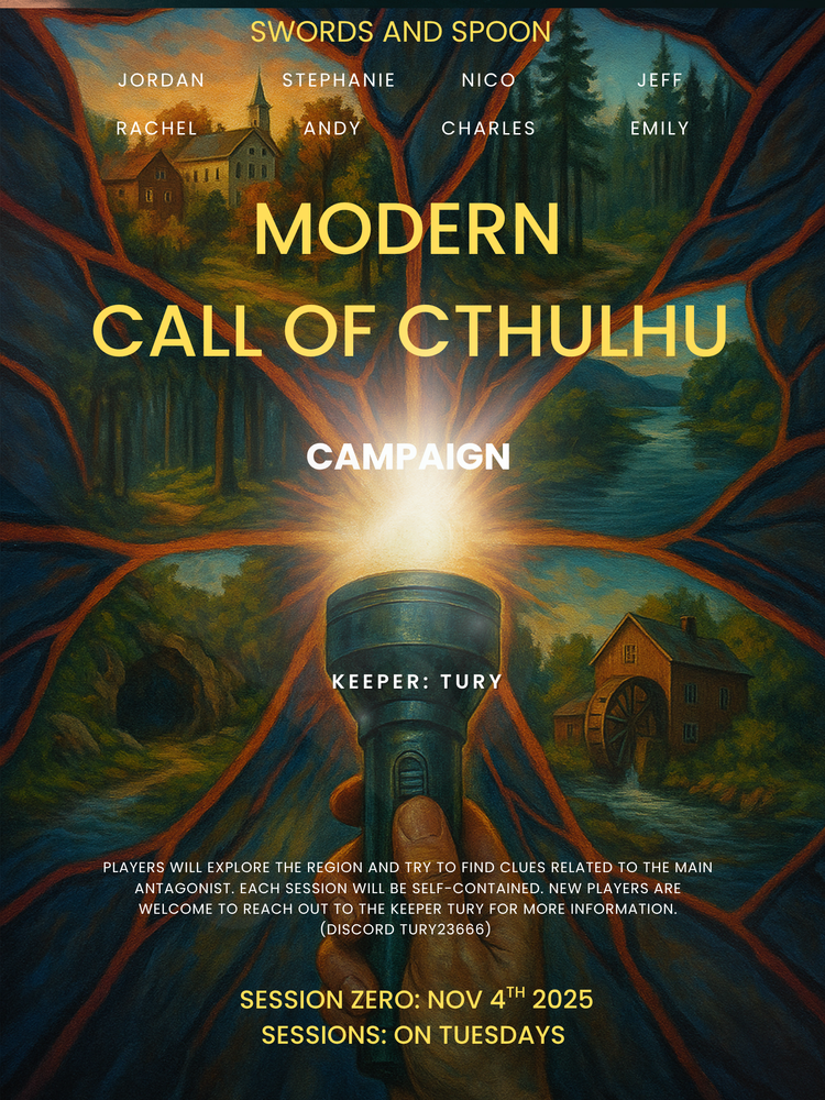 Modern Call of Cthulhu Campaign November 18th