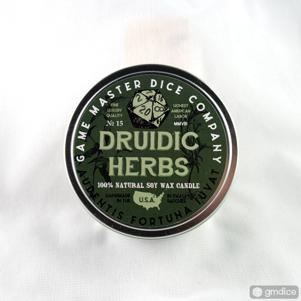 Druidic Herbs Gaming Candle: 8oz