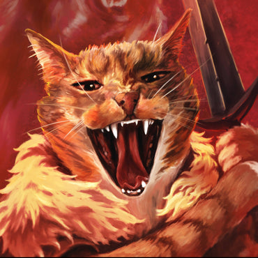 Barbarian Cat Prints: 8.5 x 11" Print