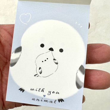 210857 Kamio Sparrow Bird Shima Enaga Mini Notepad-10