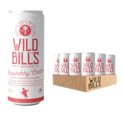 Wild Bill's - Strawberry Cream: Premium Cane Sugar Soda