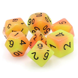 Glow in the Dark FireBall RPG Dice Set