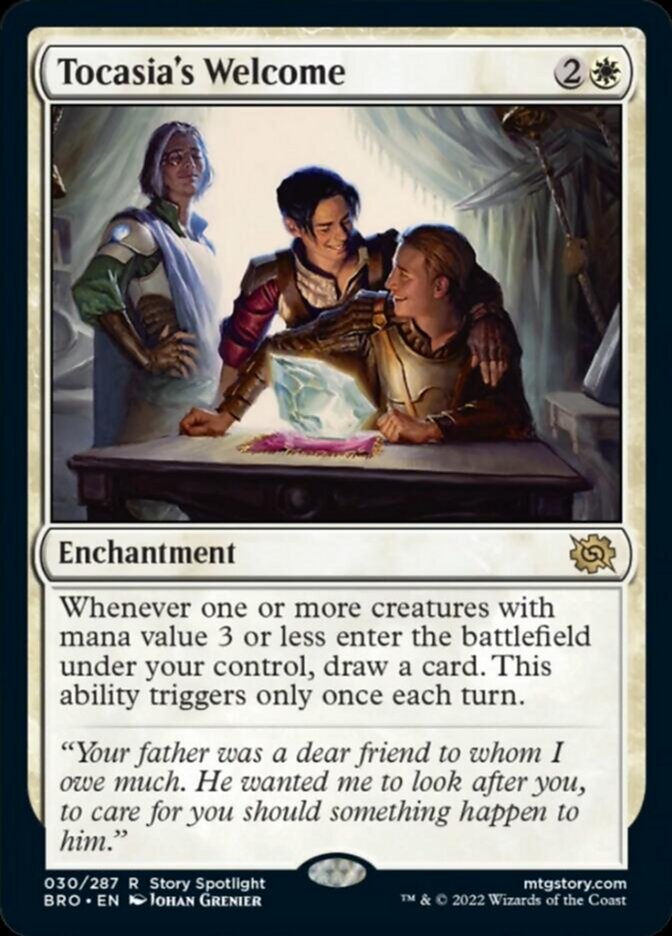 mtg titanic card Tocasia's Welcome [The Brothers' War]