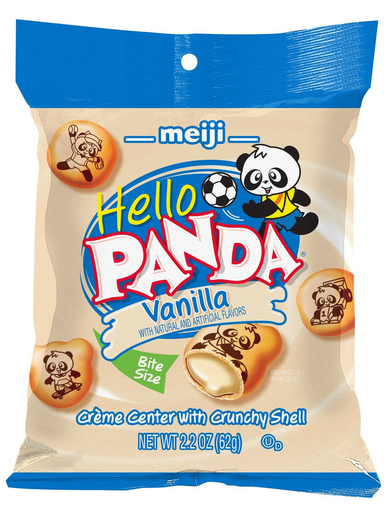 Meiji Hello Panda, Vanilla 2.2oz Bag, 6ct