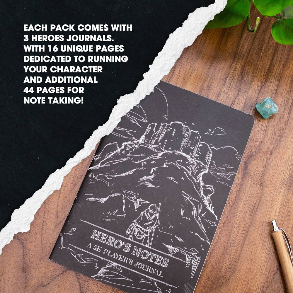 Hero Journals: Player Character Notebooks 3-Pack: Purple