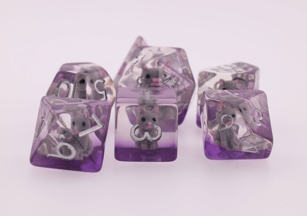 Cozy Cat RPG Dice Set