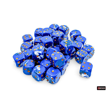 Chessex 12mm d6 (36) Brush Dice - Wavebreak