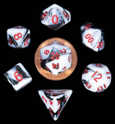 10mm Mini Dice Acrylic Polyhedral Set (24 Options): Stardust Supervolcano