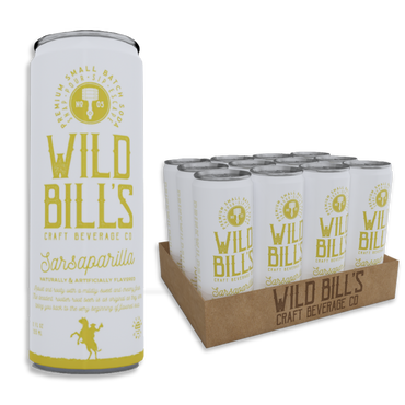 Wild Bill's Sarsaparilla, 12oz Cans, 12ct