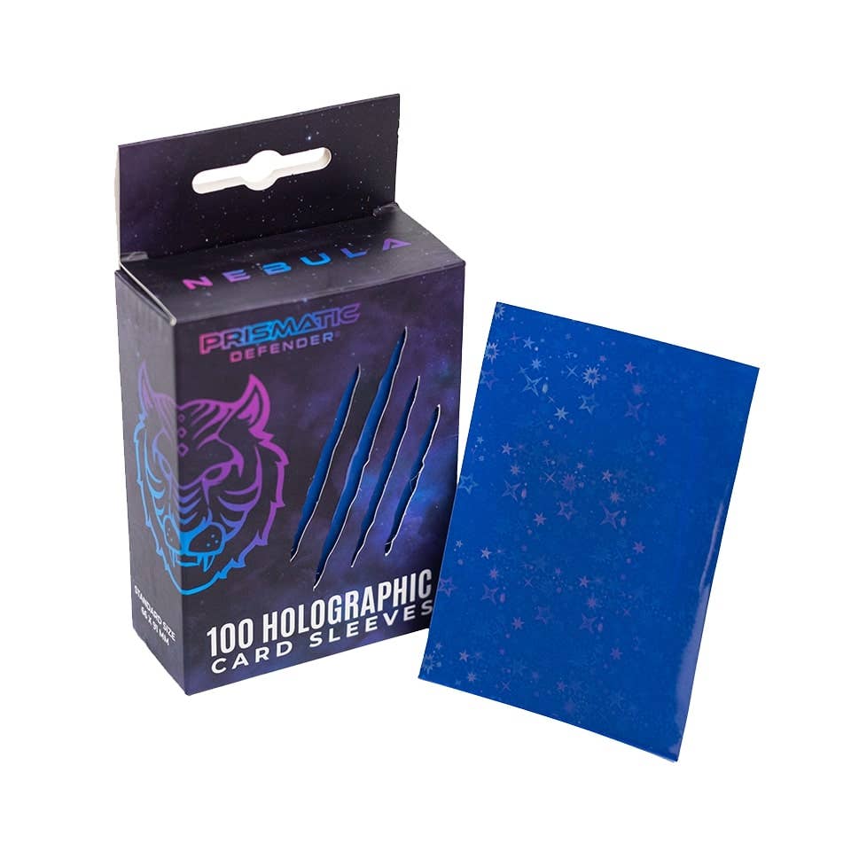 Prismatic Defender Holographic Standard Sleeves — Obsidian