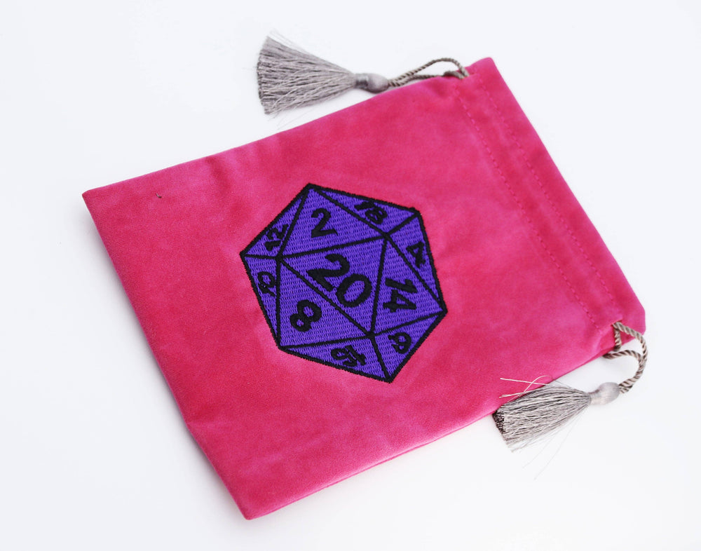 Dice Bag - Purple D20