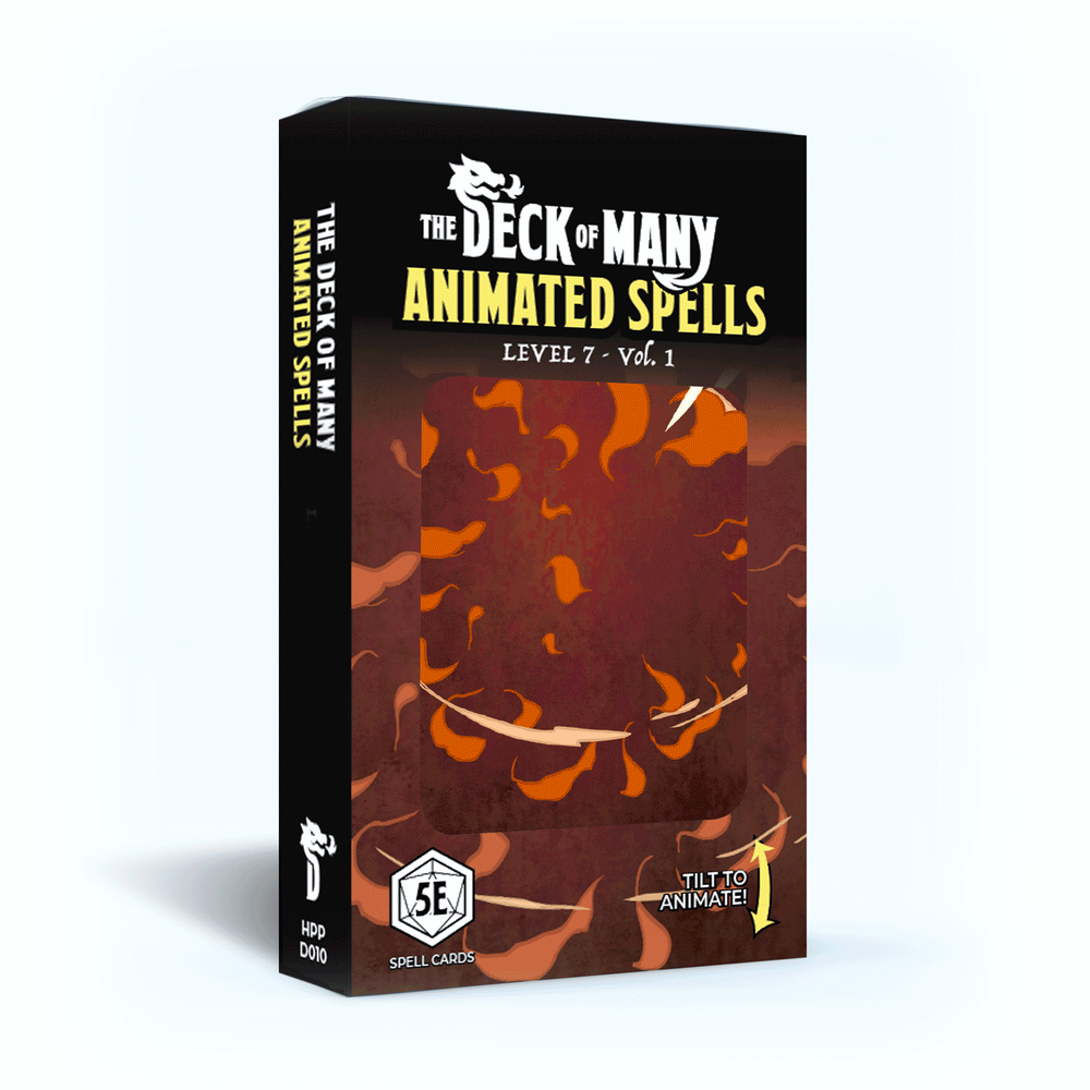 Animated Spells: Level 7 - 5e 2014 D&D (Reference Cards)