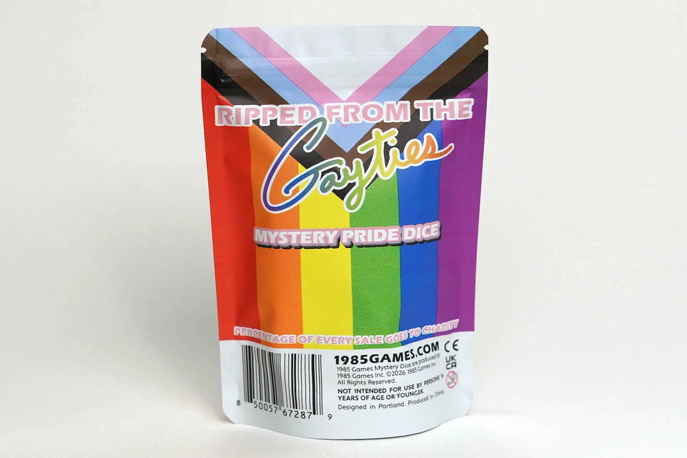 Pride Mystery Dice - Rainbow Themed Dice Sticker & Pin