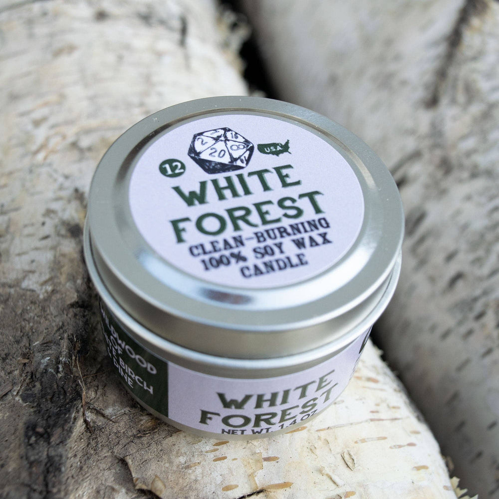White Forest Gaming Candle: 8oz