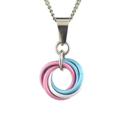 LGBTQ Pride Small Swirl Pendant - 24+ Flags: Bisexual