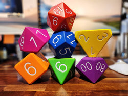 4 inch Polyhedral Set (7 dice) Zucati Big Foam Dice