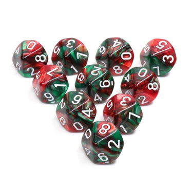 10 piece D10's - Burning Bush
