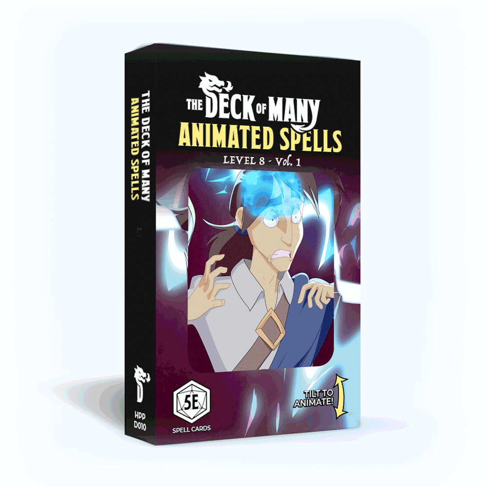 Animated Spells: Level 8 - 5e 2014 D&D (Reference Cards)