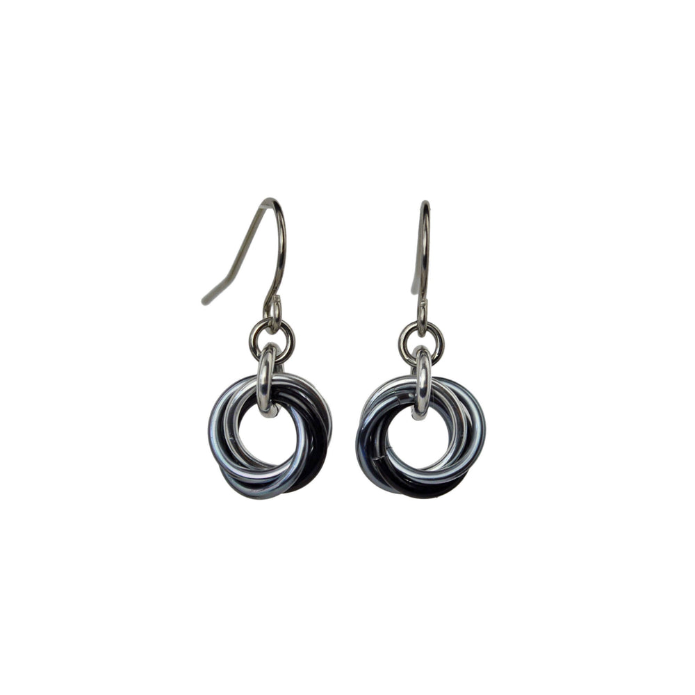 Knotted Metal Mini Earring - Industrial