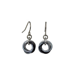Knotted Metal Mini Earring - Industrial